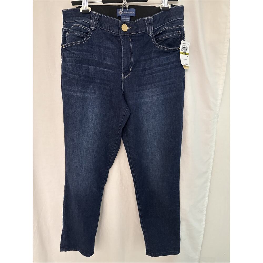 Democracy Ab Solution Blue Jeans Women’s Size 14 Core Essential NWT